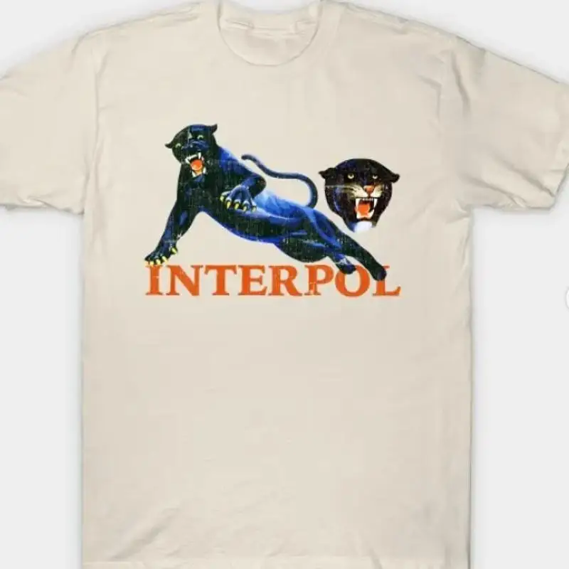 تي شيرت ريترو إنتربول باند هدية للرجال والنساء من روك فان #1