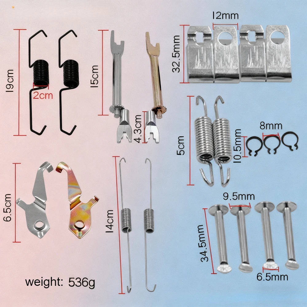 أدوات إصلاح الفرامل الخلفية للسيارة، مجموعة أدوات دبوس زنبركي لضبط فرامل اليد، طقم إصلاح الفرامل