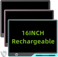 16inch/41cm USB Rechargeable LCD Writing Tablet, USB Charging, Educational Birthday and Christmas Gift