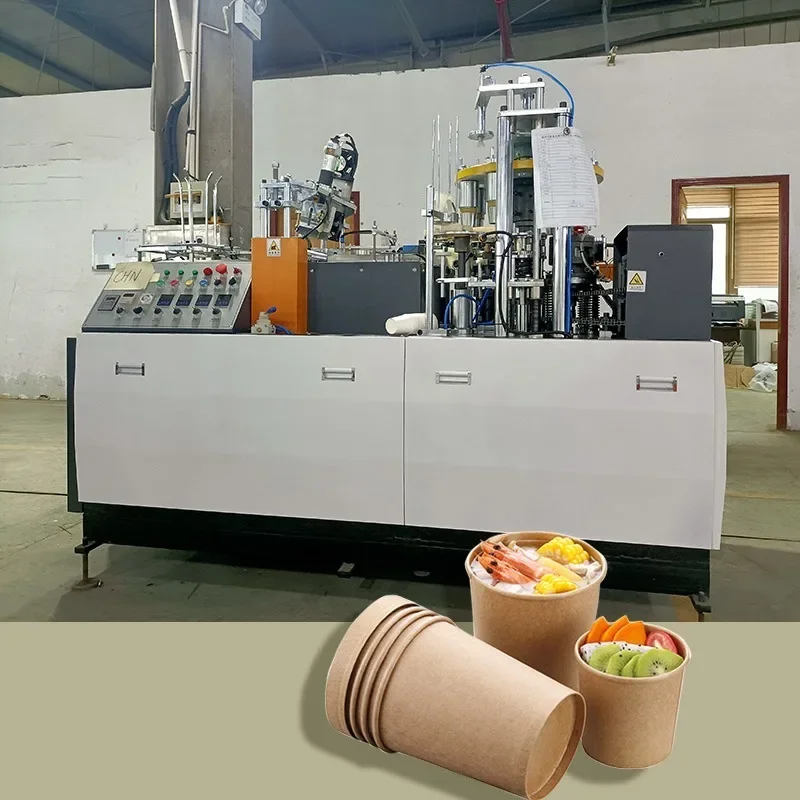 Fully Automatic Ice Cream Paper Cup Paper Bowl Making Machine Middle Speed Automatic Kraft Paper Bowl Making Machine