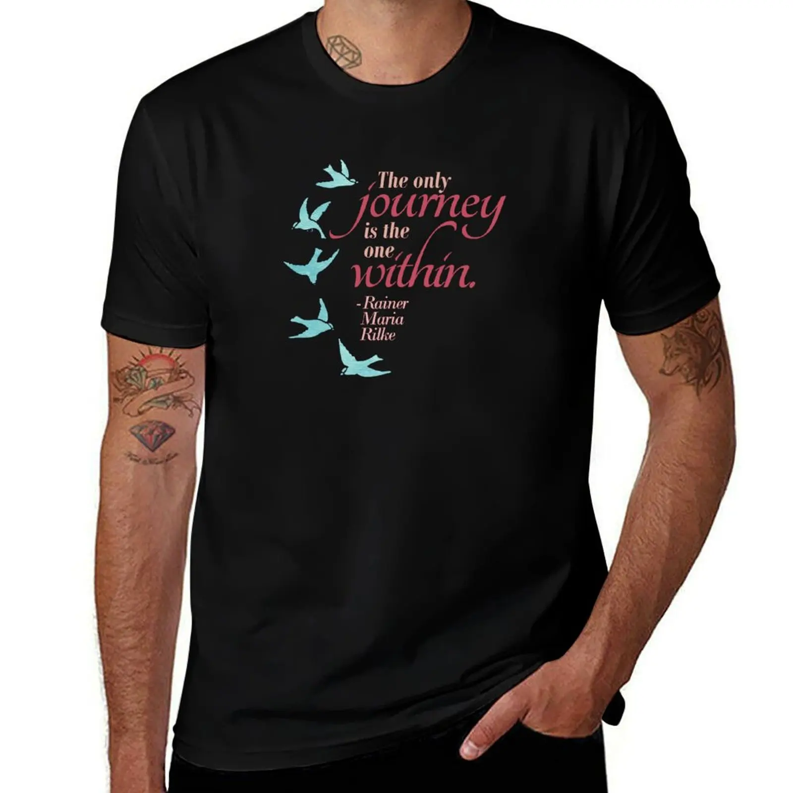 

Rilke Quote Journey Within T-Shirt Comfort Stretch Tee Shirt