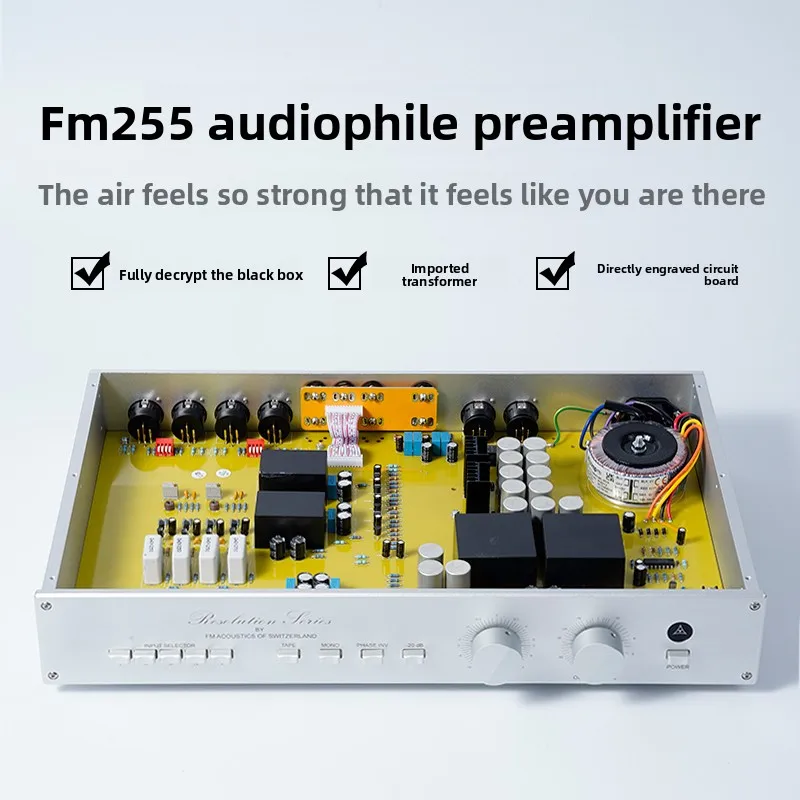 HI END FM255 Audiophile Preamp Transistor Amplifier Fully Balanced HiFi Preamplifier