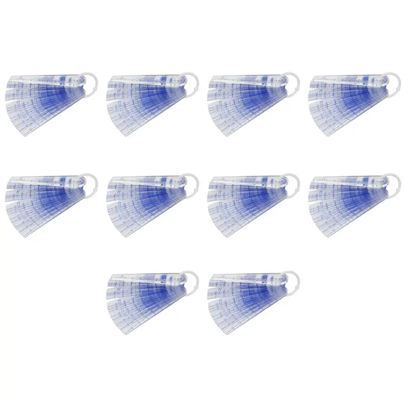 AS94-10X Plastic Feeler Gauge 0.05Mm To 3Mm Metric Gap-Measuring Tool 21 Leaf