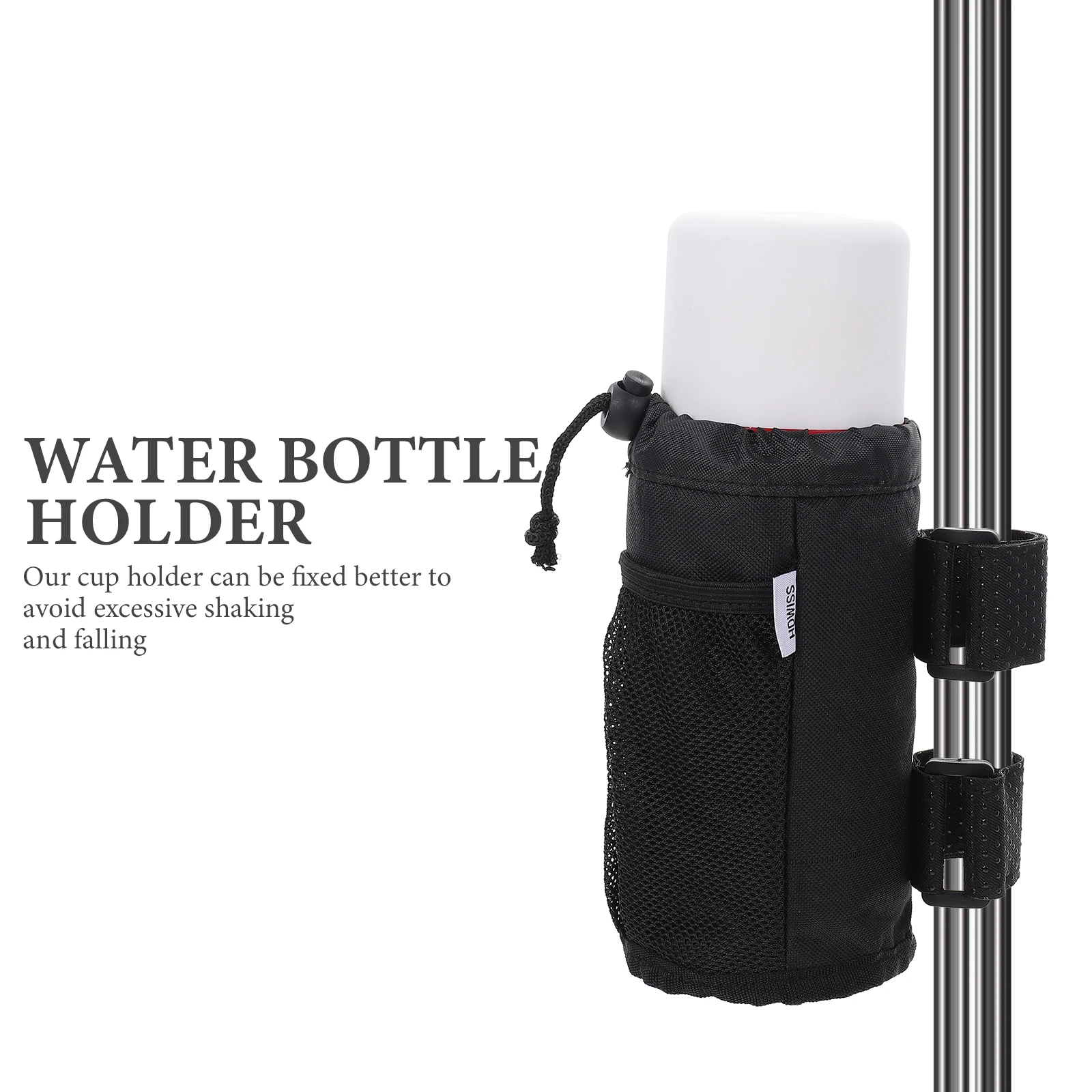 

Держатель для бутылки с водой для детской коляски, ткань Оксфорд, гибкий держатель для чашки, подходит для инвалидной коляски, велосипедной коляски, тележки, портативная бутылка