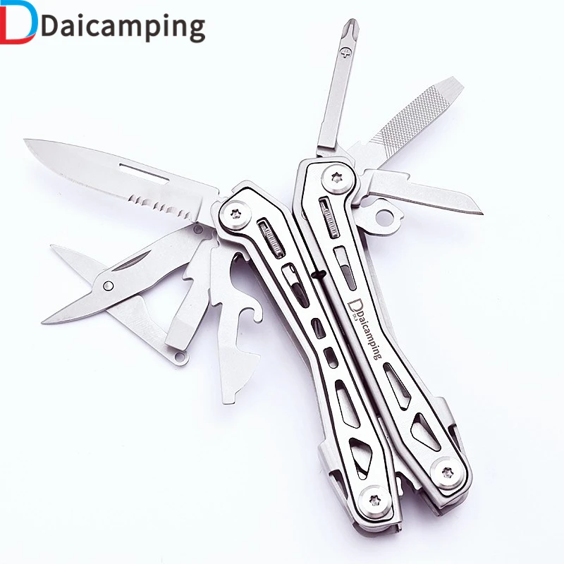 

Daicamping DL3 Portable Clip Multi-Tool Folding Knife Cutter Multitool Mini Multifunctional 3cr13 Tools Outdoors Multi Pliers