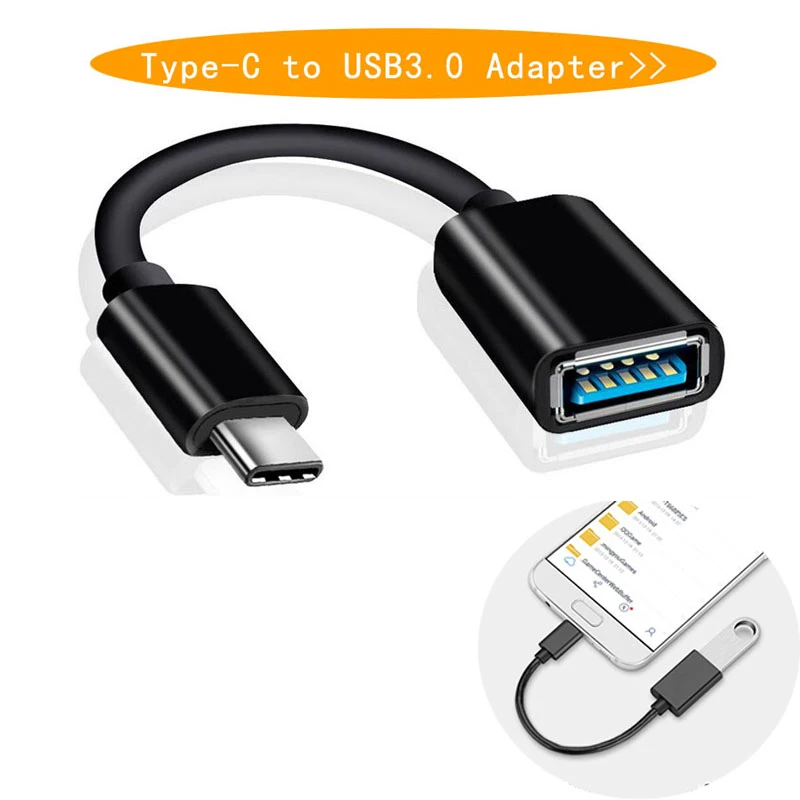 OTG Type C Adapter Type C to USB Extension Cable USB C Male to USB 3.0 A Female Cable Adapter for Macbook Printer Samsung Huawei