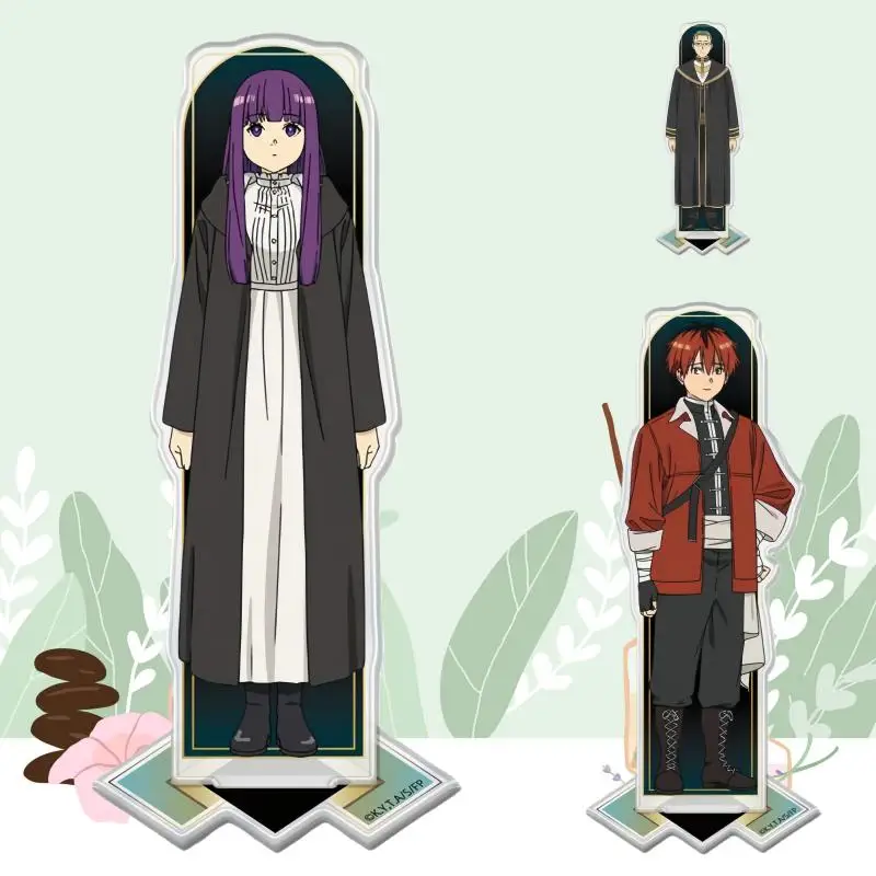 

15Cm Elegant Attire Acrylic Standee for Frieren: Beyond Journey's End Himmel Heiter Dwarf Warrior Desktop Decor Gift for Fans