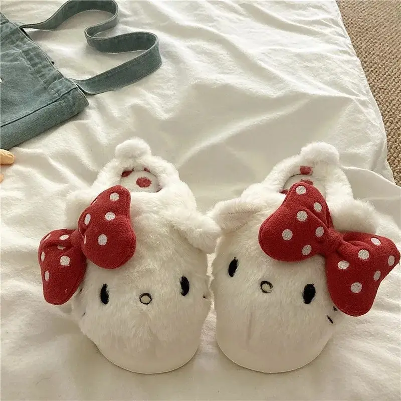 Kawaii hello kitty chinelos anime bonito dos desenhos animados menina casal presente feminino acessórios crianças brinquedo dormitório casa suprimentos atacado