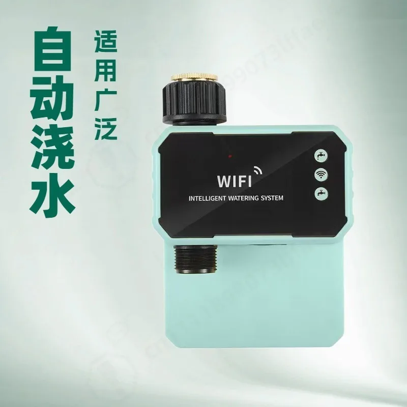 Smart WiFi Water Valve Timer, Remote Control Electronic Water Switch, Copper Electric Valve for Home Irrigation System