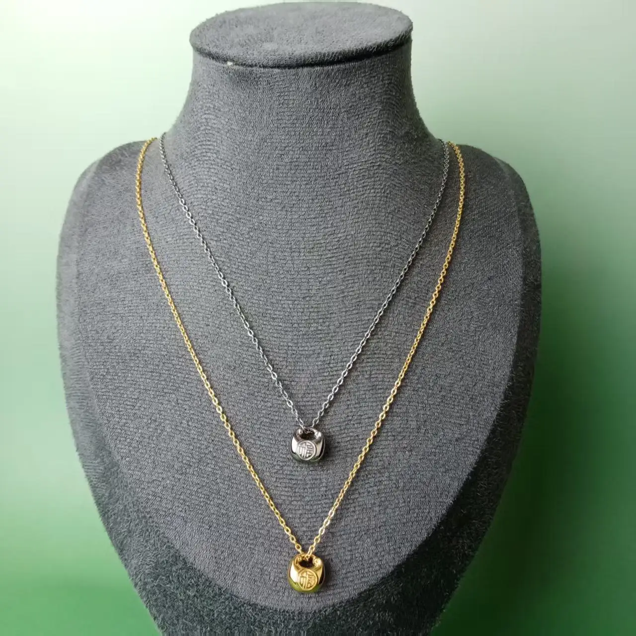 Pure Titanium Necklace, Hypoallergenic O-Shaped Necklace, 1.5mm Fine Chain, Seamless Pendant Accessory Chain