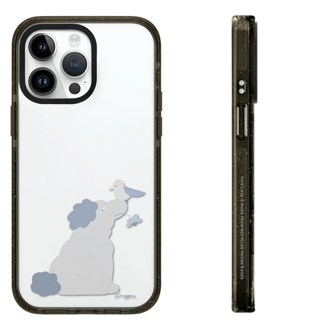

Splicing Elephants Acrylic Black Border Magnetic Phone Case Cover for IPhone 12 13 14 15 16 17 Pro Max Case