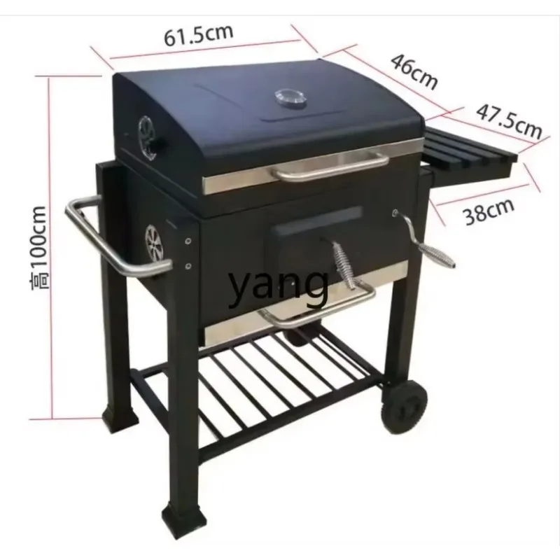 LTT Home Charcoal Villa Double Side Patio Grill Outdoor Grill