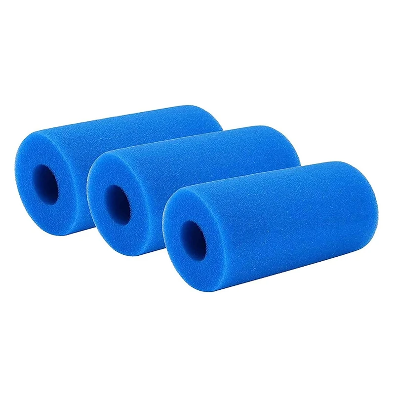 Pool Filter Sponge 3 Pack Reusable Washable for Type A Hot Tub Cleaner Tool
