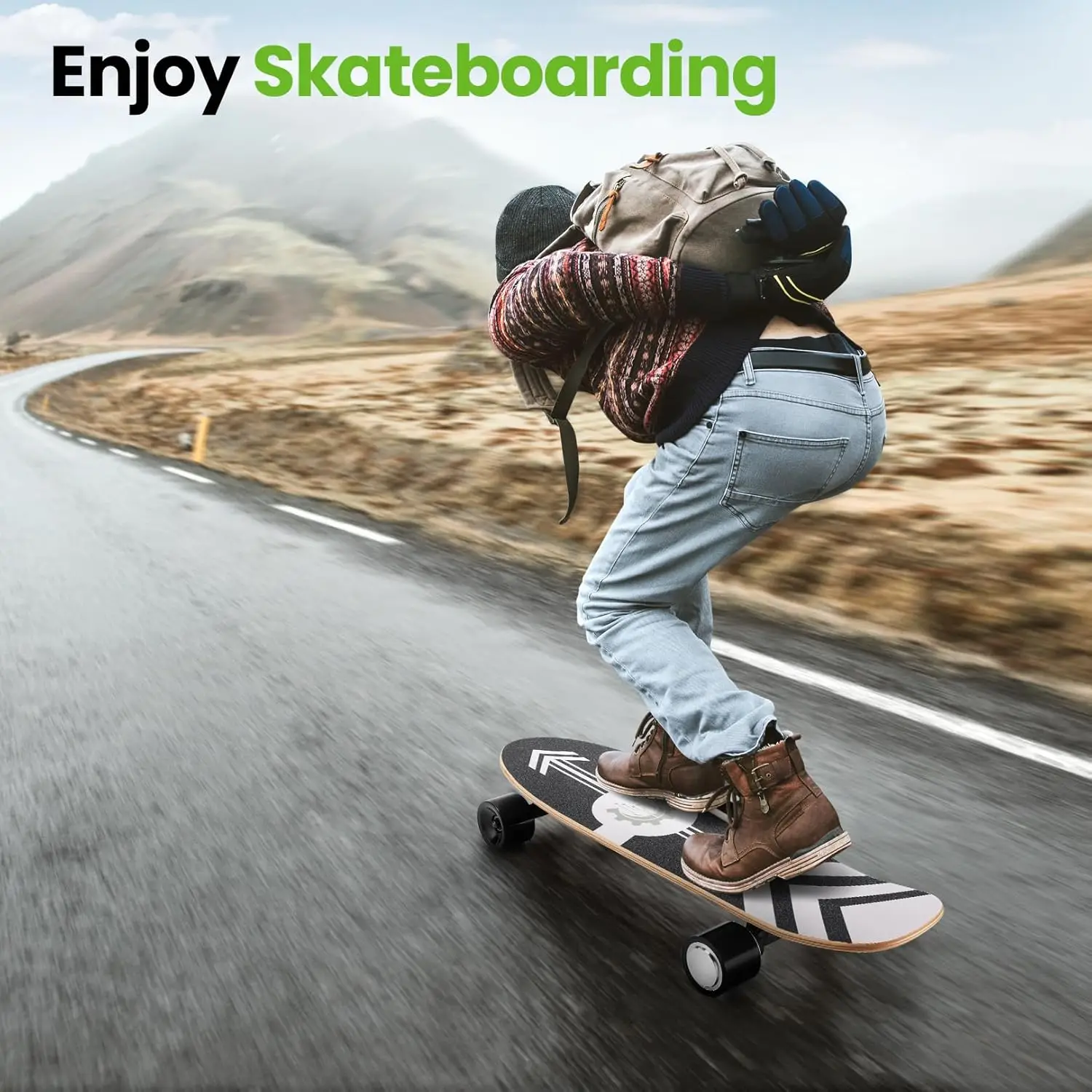 350W Electric Skateboards for Adults Teens, 27.5