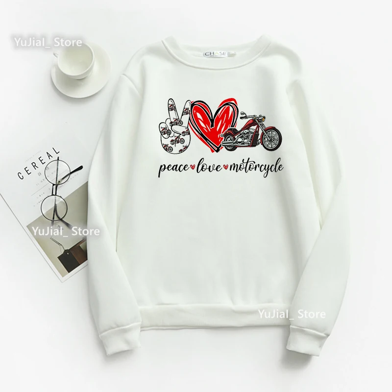 2022 New Just A Women che ama la felpa con stampa grafica motociclistica Femme Funny Cool felpe con cappuccio Harajuku Kawaii Clothes Jumper Coat