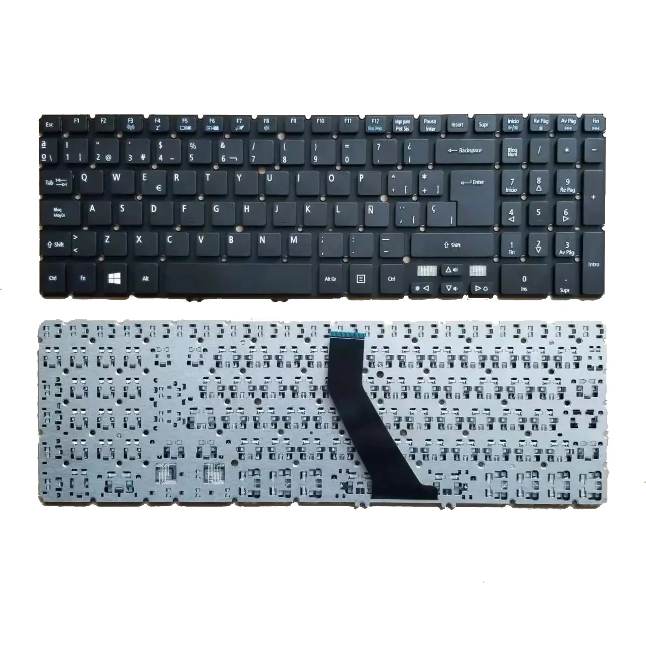 

New Spanish Turkish Keyboard For Acer Aspire V5-531 V5-531G V5-571 V5-571G V5-571P V5-573G V5-573P Without Frame Black SP TR