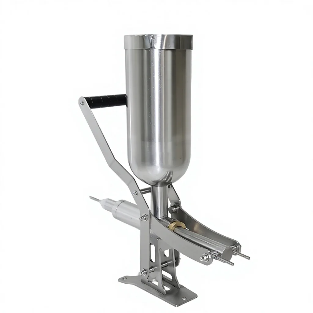 CT03 Puff Bread Biscuit Core Injection Machine Manual Electric Filling Equipment for Cake Cream Fruit Chocolate with 5L Capacity