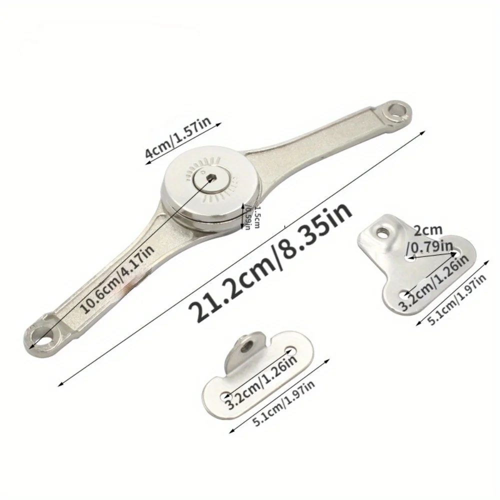 2Pcs Toy Box Hinges Soft Close Lid Support Hinges Heavy Duty Soft Close Hinges For Toy Box Hinges Support 50lb Adjustable Hinge