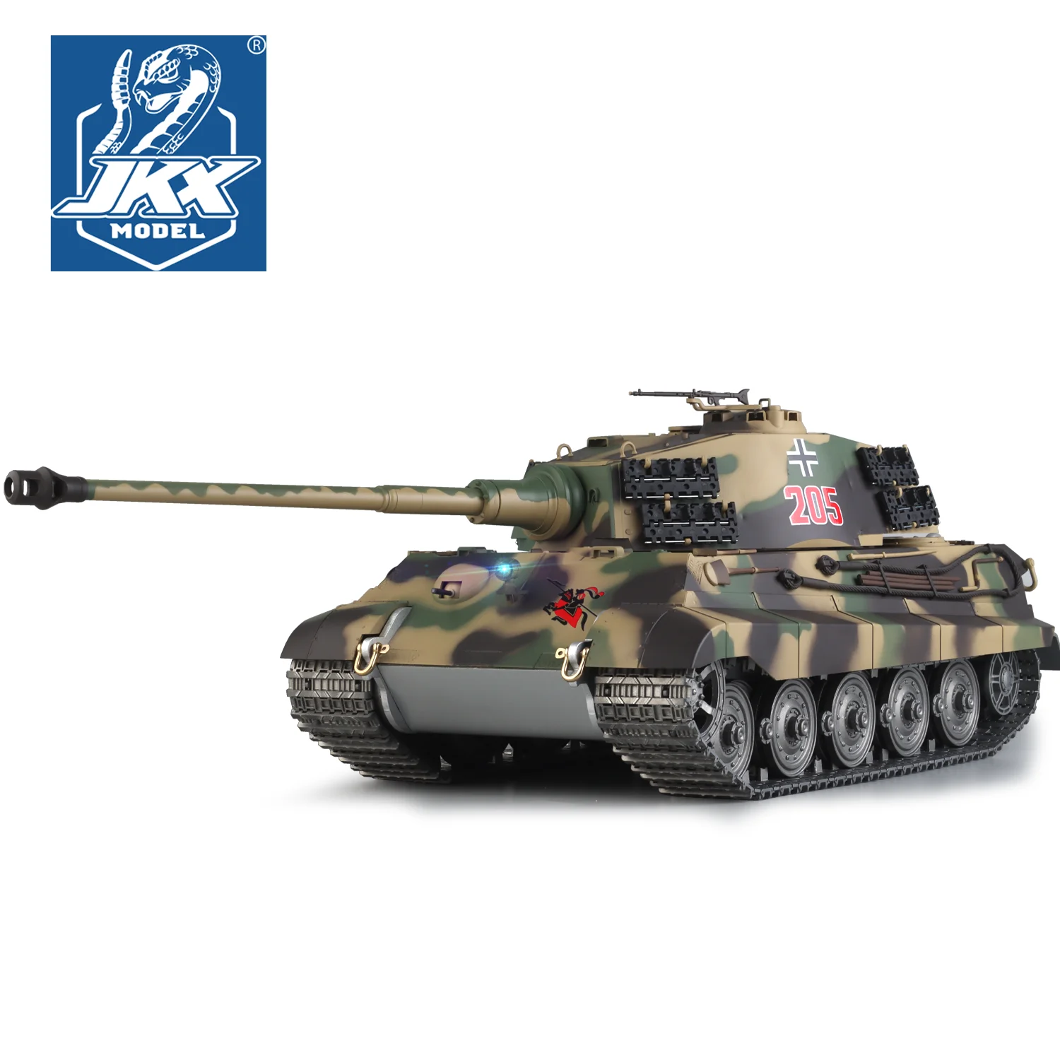 

Heng Long Metal Chassis King Tiger tank Model rc tanks 1/16 3888A (7.0 & Metal Road Wheel & Sprocket wheel 360°Rotating Turret)