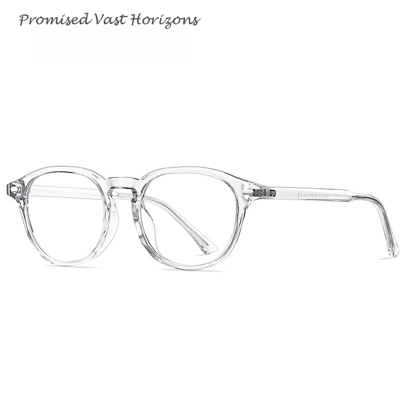 Новые очки в стиле ретро, корейские женские очки в качественной оправе TR, полупрозрачные цветные антисиние очки с демонстрационными линзами, оправа для очков