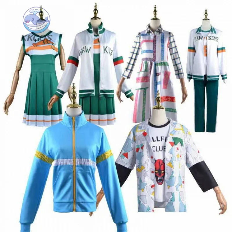 

Stranger Season4 Eleven Things Cheerleader Cosplay Costume Halloween Outfit Carnival Sailor Uniform Christmas Role Play KKCos