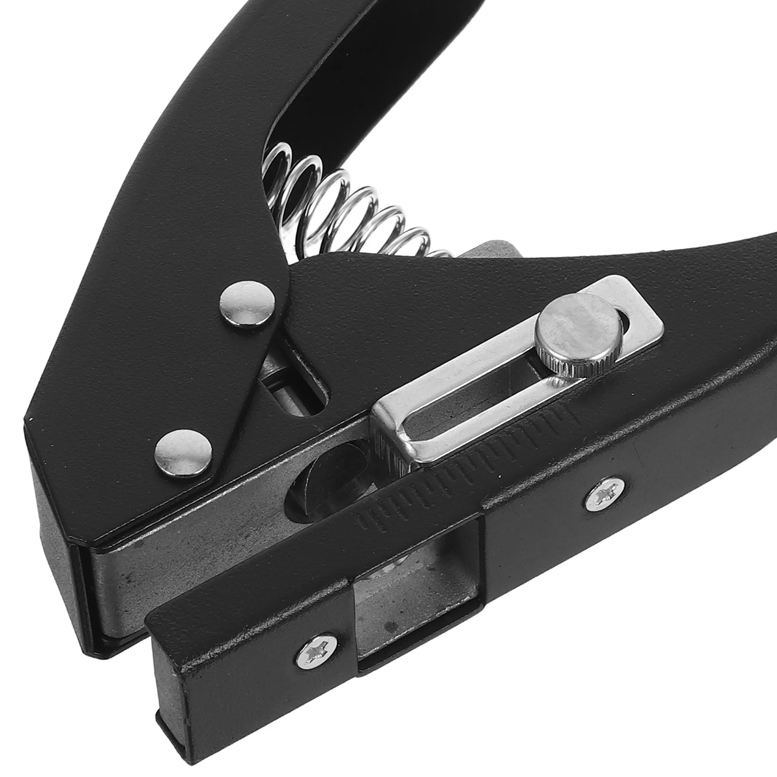 الثقيلة المحمولة المحمولة ثقب واحد لكمة 10 مللي متر للأغطية البلاستيكية ورقة بطاقات كرتون مكتب الحرفية استخدام دليل الناخس