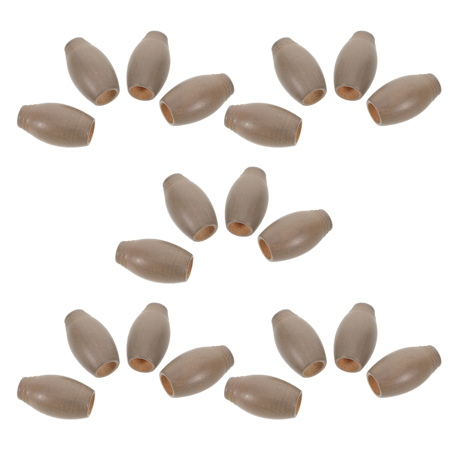 

20pcs Solid Wood Curtain Rope End Stoppers Natural Blind Cord Pull Knobs For Window Blinds Accessories Drawstring Tassel