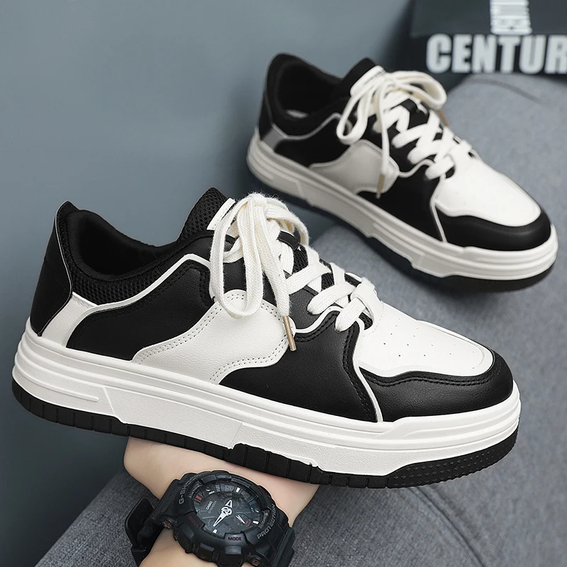 

Men's Casual Shoes Leather Vulcanized Shoes Comfortable Sneakers Men Athletic Sport Footwear Zapatos De Hombre