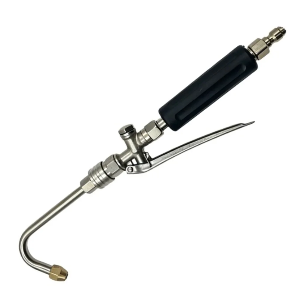 High Pressure Washer Cleaning Extension Rod Fan Shaped Nozzle Quick Connect Replacement Wand For Car Patio Outdoor Washing Parts