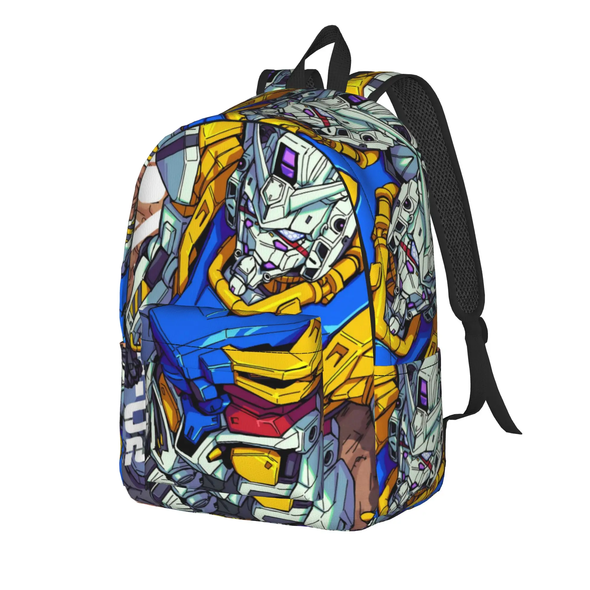 mobile suit gundams Backpack for Men Women Cool Student Business Daypack  Laptop Canvas Bags with Pocket