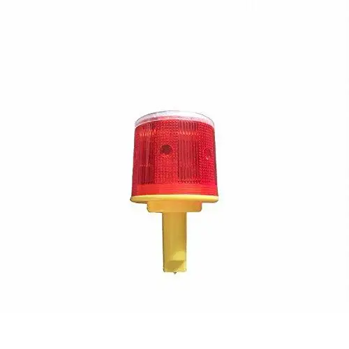 Solar Powered Traffic Warning Light LED Bulb Lamp for Construction Site Harbor Road Emergency Lighting