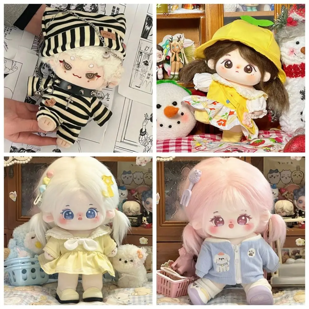 

Only Clothes 20cm Cotton Doll Clothes Pretty Dress Cute Hoodie Casual Suit for Korea EXO Dolls Accessories Girls Brithday Gift