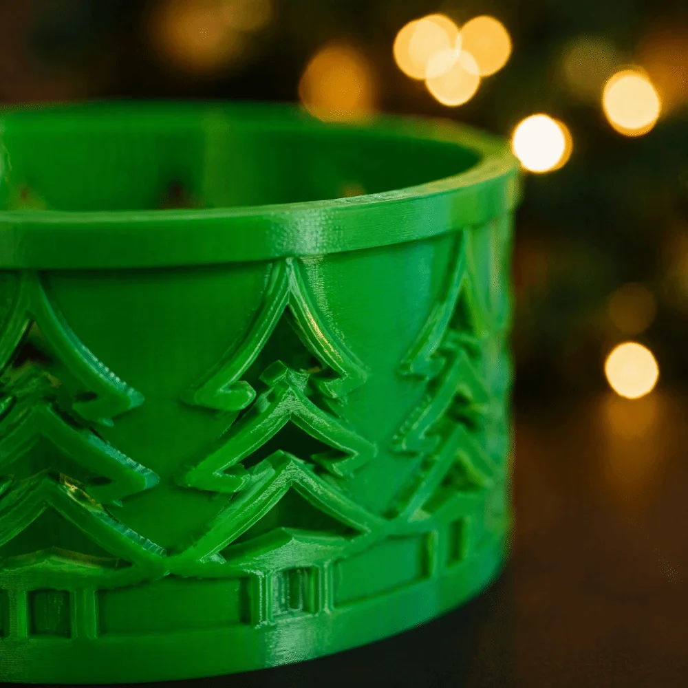 Runde, hohle Schmuckaufbewahrungsschale, leicht, Weihnachtsbaum-Ausschnitt, Weihnachts-Aufbewahrungsschale, niedlich, 3D-Druck – Detail 10