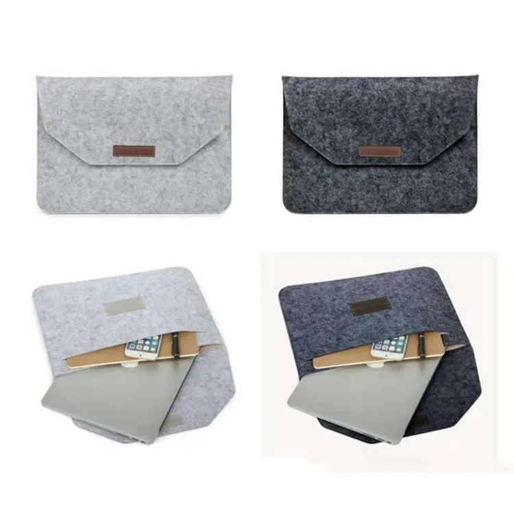 A4 doc. Bag Briefcases Laptop Pocket Felt Ultra light Notebook Tablet Pad Case Multi-pocket Pouch Bag