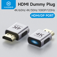 Hagibis 4K HDMI Dummy Plug DisplayPort EDID Emulator Plug Headless Adapter Virtual Display Emulator 4K@60Hz 2K@60Hz 1080P@120Hz