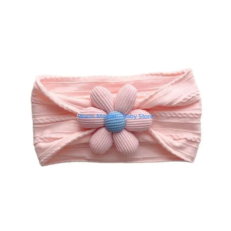 

Baby Flower Headband Soft Hair Band Elastic Baby Headband Stretchy Hair Band Comfortable Wearing for Newborns Toddlers 57QE