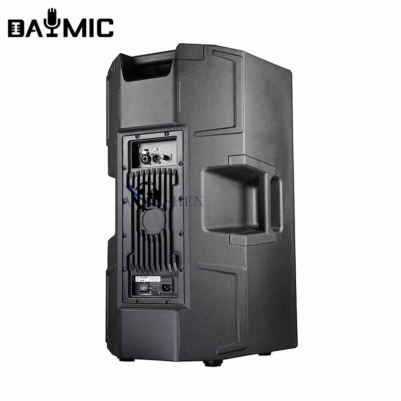 

Factory OEM Plastic 15 Inch Speaker Bidirectional Professional Audio Active Speaker 1000W Class D
