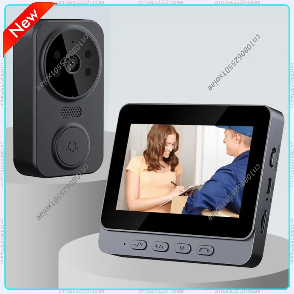 wifi-video-doorbell-1080p-43inch-ips-screen-video-intercom-ir-night-vision-eye-peephole-camera-24g-wireless-door-bell-for-home