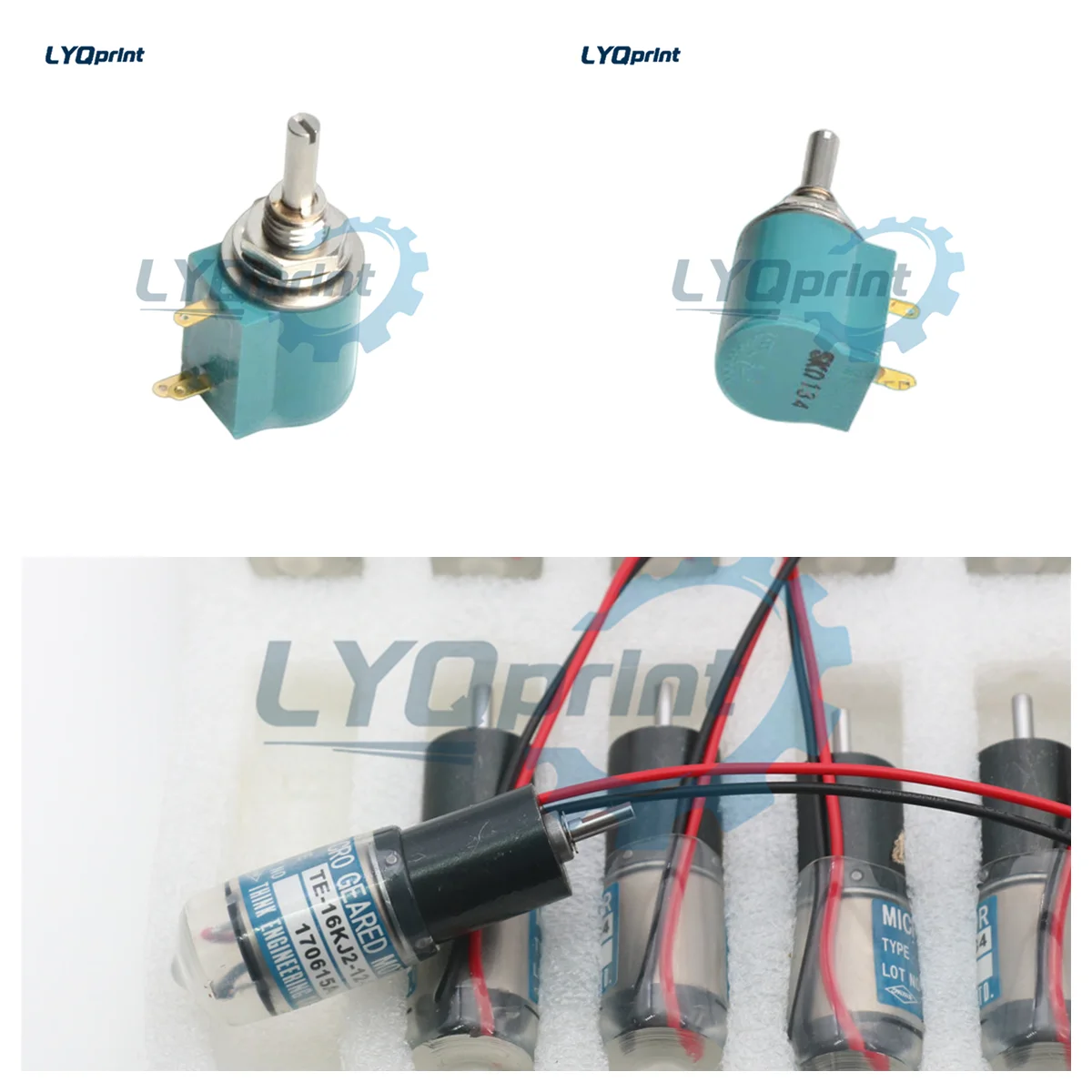 Best Quality 1 Piece Ryobi Potentiometer M1305 5k and 1 Piece Ryobi Motor TE-16KJ2-12-384