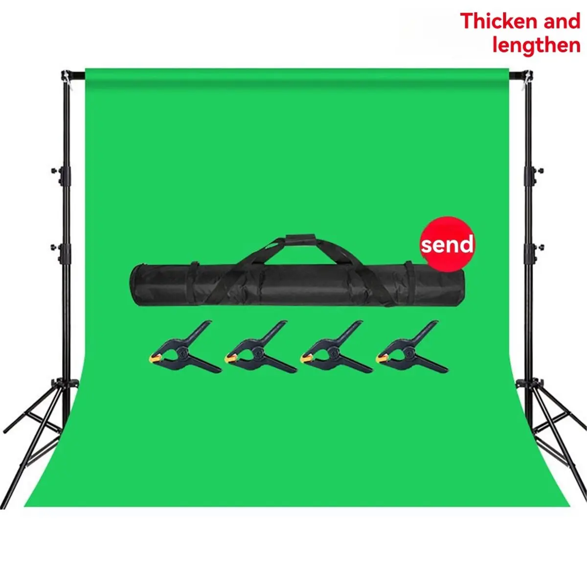 

ABJA 3x6 Meters Photo Cutout Live Broadcast Green Background Cloth Cutout Green Cloth Thickened Encryption