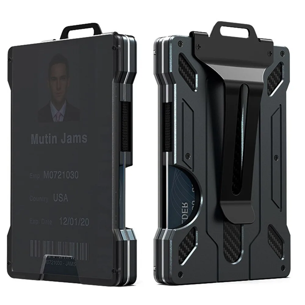

New Outdoor Card Holder Aluminum Fashion Wallet Mini Smart Magic Wallet