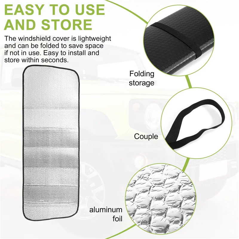 

Car Windshield Sunshade Shade Cover For Suzuki JIMNY 2019 2020 Insulation Protection Sun Visor Accessories-T61C