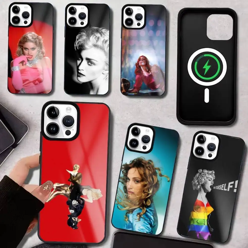 

Singer M-Madonna Phone Case For iPhone17,16,15,14,13,12,11 Plus,Pro Max Magnetic For Magsafe Wireless Charging