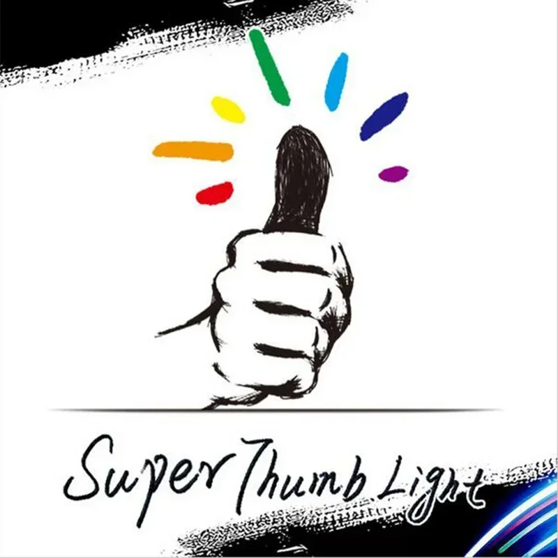 Super Thumb Light Magic Tricks Professional Light-Pair Set (Seven Color) Magic Props Stage Magic Trick Gimmick Illusion Magician