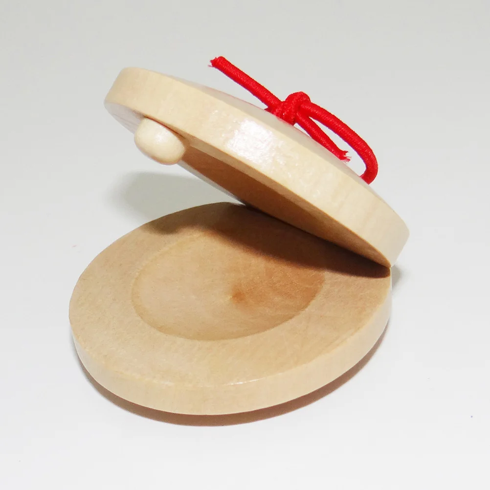 2 قطعة صنجات خشبية الآلات الموسيقية الصغيرة إصبع الزعنفة للمبتدئين دائم المحمولة اللحن الصوت الخشب الصنجات