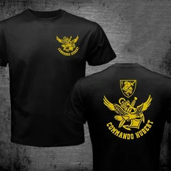 Summer T Shirts French Special Forces Marines Combat Swimmer Frogmen Commando Hubert Marine T-Shirt Double Side Printing T-Shirt