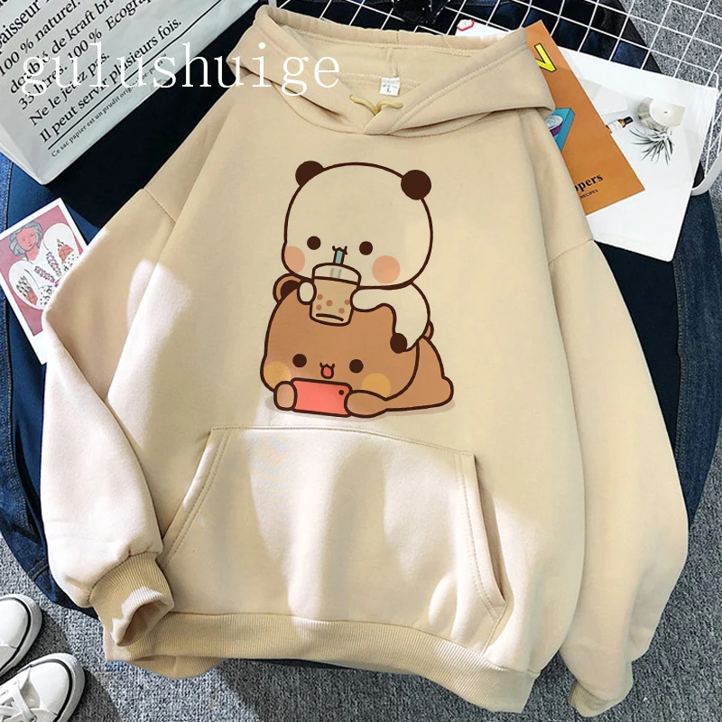 90s Sweatshirts Kawaii Cartoon Bubu Dudu Love Hoodies Men Woman Streetwear Hoodie Sweatshirts Pullovers Harajuku Y2k Clothing