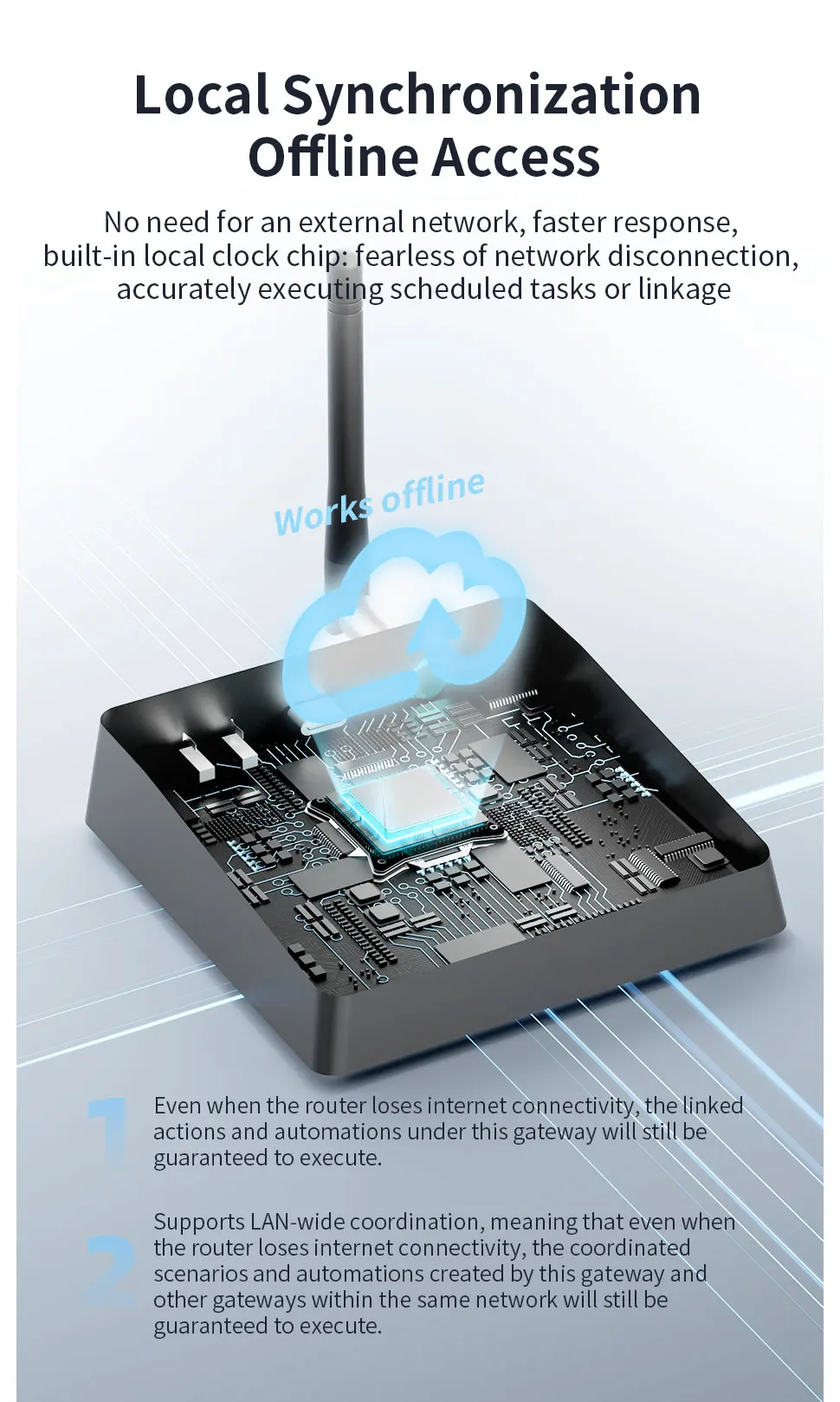 Zemismart Matter Thread Zigbee Gateway mit IR-Steuerung Smart Home Bridge Hub Unterstützt Tuya Google Home SmartThings Homekit M1 Pro – Detail 10