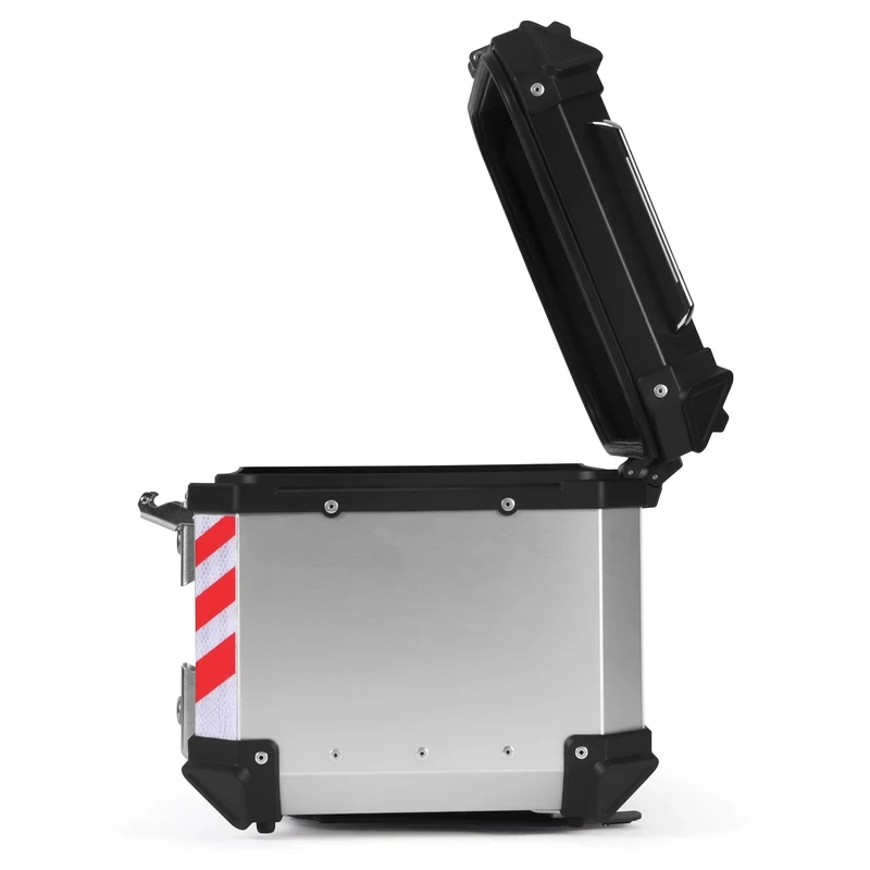 Factory Hot Selling 55L Silver+Black Lage Pizza Delivery Box Trunk Tail Boxes Motorcycles