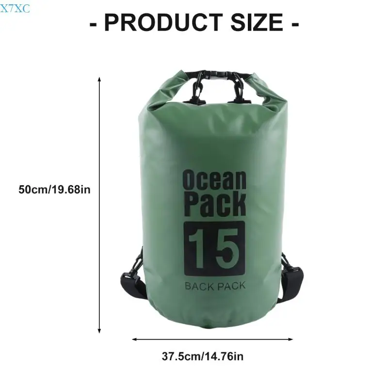 X7XC Waterproof PVC Backpacks Untuk Perlengkapan Berkemah Hiking Luar Ruang Dengan Bahu